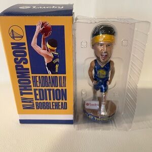 Golden State Warriors Klay Thompson Headband Edition Bobblehead